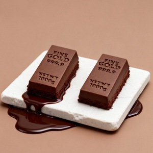 4 Cavity Gold Bar Mold 1000G <b>Baking</b> Cake Mold For DIY Chocolate Mousse Cake Decoration - Product Image 3