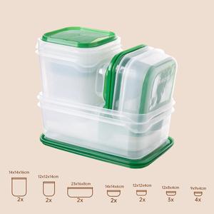 <span class=keywords><strong>17Pcs</strong></span> Thực Phẩm Lưu Trữ <span class=keywords><strong>Container</strong></span> Với Nắp Đậy Đặt Nhựa Tủ Lạnh Thùng Bền Khác Nhau Kích Cỡ <span class=keywords><strong>Container</strong></span> Bộ Cho Nhà Bếp Tổ Chức - Product Image 2