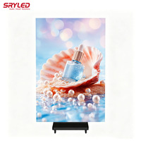 Pantalla LED Plegable GOB P1.25 P1.5 P1.86 P2.5 de Venta Directa de Fábrica, para Exhibición de Pósteres Trípticos en Interiores, Centros Comerciales, Marketing y Publicidad