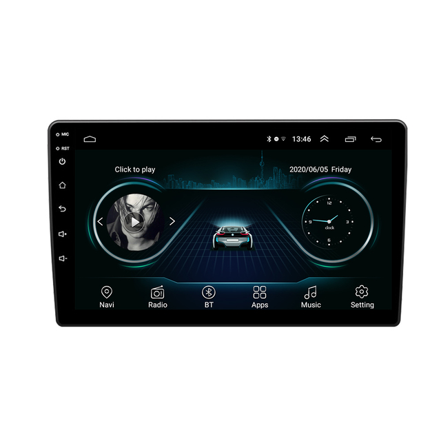 Touch Screen Universal Android Audio 2 Gb 32 Gb 9 Inch Car Radio Multimedia Video Player Head Unit for BMW Ford Toyota VW Golf 5