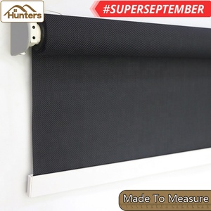 Tende a Rullo Motorizzate Nere di Nuova Generazione, Tende Oscuranti Elettriche per Ufficio, Copertura Interna con Catena Intelligente - Product Image 6