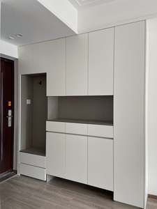 Customized Wooden <b>Shoe</b> Rack Cabinet with Strip Light for Indoor and Outdoor for Living Room Bedroom Entrance or Hall Storage - Product Image 2