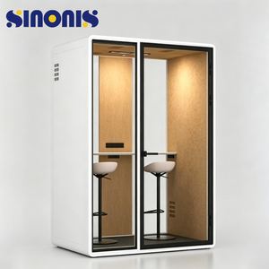 Sinonis 1 Person Silent Phone Booth <b>Acoustic</b> Office Pod for Private Calls Small Privacy Room and Work Station - Product Image 5