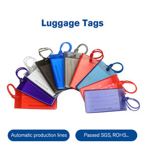 Temizle şeffaf özel benzersiz baskı vinil temizle şeffaf pvc bagaj etiketi bagaj için - Product Image 2