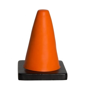 PU Construction Cone Stress Reliever Foam <b>Ball</b> Promotional Toy for Squishy Toy - Product Image 1