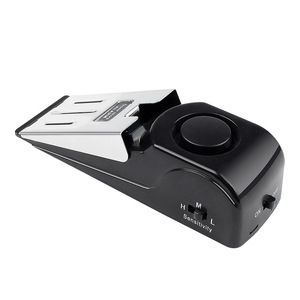Alarme antivol pour porte avec contrôle de la sensibilité, fixation au sol, design minimaliste, installation facile, bloque-porte portable - Product Image 1