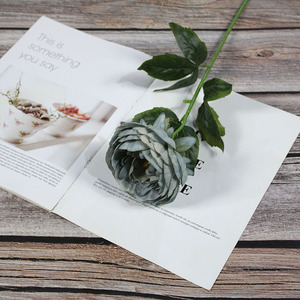 Fleur artificielle, branche unique, pivoine noble, fleur en soie, décoration douce pour la maison, salon, art floral pour mariage - Product Image 6