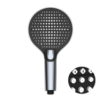 Pommeau de douche à main ABS 3 fonctions 135 mm avec buses en silicone Y10023