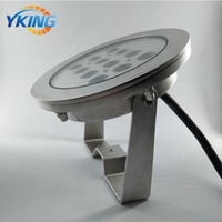 Vente flash : Éclairage LED pour piscine en acier inoxydable 316L, 12W/24W/36W, DC24V, changement de couleur RGB, étanche IP68