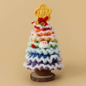 Handmade Crocheted Christmas <b>Tree</b> Ornaments Crochet Christmas <b>Tree</b> Decor - Product Image 6