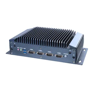 Piesia-Caja de ordenador industrial de 12. ª generación, núcleo I3 i5 i7 DDR4 3LAN 5G, estación base integrada X86, mini PC sin ventilador de aluminio