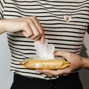 20 Toallitas Húmedas de Bambú Biodegradables, Ecológicas y Naturales para Viajes - Product Image 6