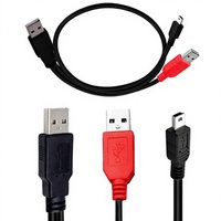 Câble de données pour disque dur mobile, alimentation auxiliaire, interface Type-C, gaine en PVC tressé, boîtier SSD M2, carte de capture pour appareil photo