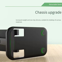 Support de téléphone de bureau pliable portable, tendance, en alliage de zinc, renforcé, étanche, hauteur réglable, compatible avec pour