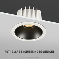 Spot lumineux LED encastrable personnalisable, étanche, ignifuge IP65, avec couvercle rond, pour salle de bain et extérieur