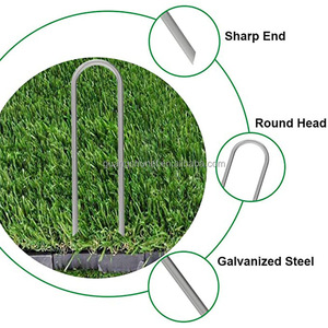 Clous en U <span class=keywords><strong>pour</strong></span> la fixation du paillis de jardin, outil <span class=keywords><strong>pour</strong></span> film de serre, toile de sol, pare-soleil, film plastique, clou de sol - Product Image 3