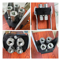 Connecteur rapide hydraulique multi-couplage 4 voies 1/2" et 3/8" à levier plat