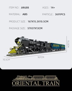 <span class=keywords><strong>Tren</strong></span> Oriental JIESTAR JJ9155 Personalizado, Juguete Educativo <span class=keywords><strong>de</strong></span> Simulación ABS 1:8, Bloques <span class=keywords><strong>de</strong></span> Construcción <span class=keywords><strong>de</strong></span> Transporte - Product Image 2