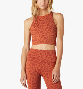 Nuovo <span class=keywords><strong>Reggiseno</strong></span> Sportivo Leopardato 2026 a Copertura Totale, Top Sportivo Lungo Personalizzato con Stampa Animale e Spalline Incrociate sul Retro - Product Image 3