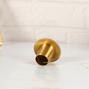 Solid Gold <strong>Brass</strong> <strong>Candle</strong> <strong>Holders</strong> Diamond-Shaped Taper Candlesticks with Pillar <strong>Holder</strong> for Home Decoration - Product Image 3