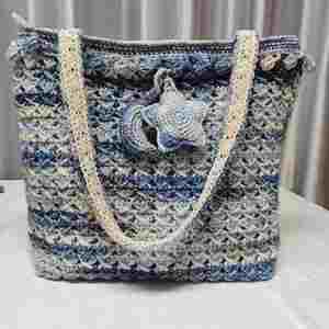 Venta Directa de Fábrica, Bolso Grande de Ganchillo, Bolso de Moda Tejido a Mano, Ideal para Compras y Viajes - Product Image 2