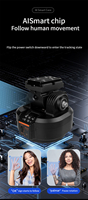 ZIFON YT2000 Control remoto eléctrico giratorio panorámico Pan Tilt AI seguimiento inteligente y función de transmisión en vivo compatible con 2kg