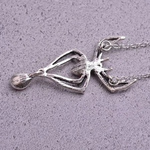 Collier Gothique Sombre <span class=keywords><strong>Starscream</strong></span> en Alliage Plaqué Argent, Bijoux Fantaisie, Vente en Gros, Style Européen, pour Halloween - Product Image 4