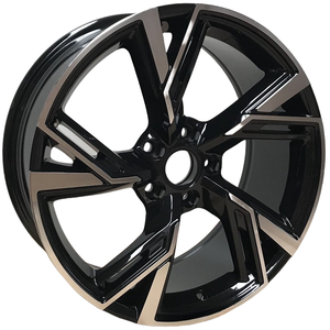 Jantes en alliage d'aluminium noires de 18 pouces, 19 pouces et 20 pouces, adaptées aux modèles Audi et Volkswagen - Product Image 1