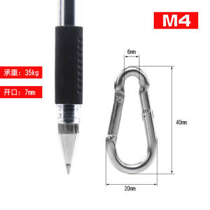 304 Stainless Steel Spring Buckle for Mountaineering & Everyday Use <b>Safety</b> Chain Connection Hoist Hanging Buckle <b>Keychain</b> - Product Image 6