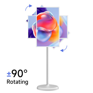 21.5 Inch Smart <b>Tv</b> Android Touch Display Screen Rotate Usb Wifi Floor Standing Battery-power Portable <b>Mini</b> <b>Tv</b> Stand - Product Image 4