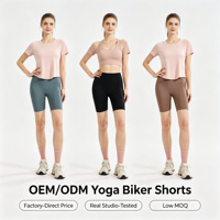 Shorts de cyclisme sans coutures pour femmes, taille haute, extensibles dans quatre directions, anti-UV, écologiques, séchage rapide, pour yoga et entraînement