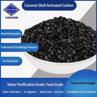 Granulés de charbon actif de coque de noix de coco 5-12 mesh, valeur d'iodure élevée 1200, certifié ISO 9001, pureté 99,99%, usage industriel spécial
