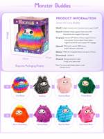 Giocattoli Interattivi AI Monster AI Smart Plush Doll: Regalo per Feste, Gioco di Risposta, Imbottitura in Cotone PP, Compagno Calmante Unisex Regolabile