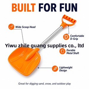 Pelle à neige en plastique épaissi pour bébé, jouet de jeu de sable, outil d'extérieur pour enfants, pour creuser la terre, vente en gros, pour les 0-24 mois - Product Image 3