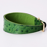 Nouveau Collier pour Chien en Cuir Véritable Italien, Design Unique et Tendance 2026, Couleur Unie, Vente en Gros