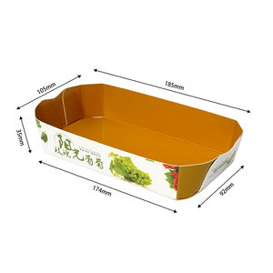 Caja en Forma <span class=keywords><strong>de</strong></span> Barco <span class=keywords><strong>para</strong></span> Frutas, Fabricada con Materiales Reciclados Biodegradables <span class=keywords><strong>de</strong></span> Grado Alimenticio, con Laminado Mate - Product Image 6