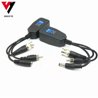 Alimentation électrique vidéo cctv Ahdcvitvi, coaxial HD 3 en 1, ensemble transmetteur torsadé 300m 1080 px