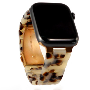 CANYUAN <span class=keywords><strong>Bracelet</strong></span> de montre intelligent de luxe en acétate 2x15cm pour Iwatch10 <span class=keywords><strong>Bracelet</strong></span> mince en acétate de marbre pour Iwatch <span class=keywords><strong>Bracelet</strong></span> de montre en acétate de mode - Product Image 1