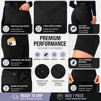 Pantalon d'équitation western personnalisé avec logo, taille haute, coupe ajustée, leggings d'équitation avec grip en silicone, jodhpurs pour femmes
