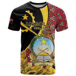 T-shirt personalizzata Angola 4 De Fevereiro Slim Fit stampa a sublimazione 3D che celebra il giorno della <span class=keywords><strong>lotta</strong></span> <span class=keywords><strong>armata</strong></span> Giornata dell'orgoglio angolano - Product Image 2