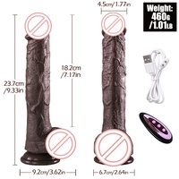 Flüssiges Silikon Wasserdichter Realistischer Dildo Vibrator Weibliches Sexspielzeug mit Fernbedienung-BJD-E010-1