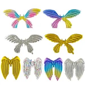 New Butterfly Foil Balloons Butterfly Angel Wing Foil Balloon For Kid Girl Birthday Party Decor Party Balloon Party Supplies