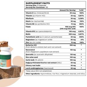 OEM 개인 라벨 장 건강 캡슐 규칙 소화 지원 가스 포뮬러 비타민 D 보충제 - Product Image 3