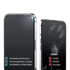 높은 품질 개인 정보 보호 9h 안티 스파이 강화 유리 휴대 전화 화면 보호기 필름 아이폰 14 13 12 프로 맥스