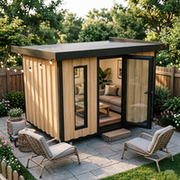 Unité d'habitation préfabriquée de luxe pour l'extérieur, maison modulaire haut de gamme pour jardin, chambre d'amis, installation rapide