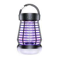 Lampe anti-moustiques électrique d'intérieur et d'extérieur 2 en 1, lanterne de camping LED rechargeable par USB pour jardin et terrasse