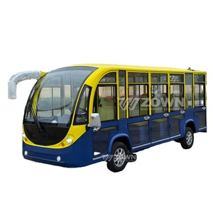 Nouveau bus touristique électrique solaire/batterie et voiture navette fermée 14 places pour hôpital/Zoo/tour de nuit Mini Bus - Product Image 1