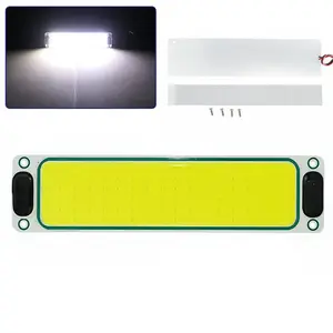 Barra de luz led ultradelgada de tubo de 12V-60V, 108 cuentas, Cob, compartimento para camión, lámpara de interior, lámpara de lectura para automóvil, iluminación de cabina