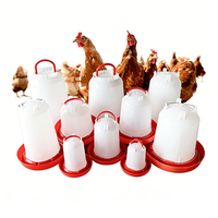 Abreuvoir automatique pour poulets avec poignée, en PP épaissi et durable, abreuvoir portable pour volailles, canards, oies, dindes, élevage