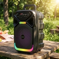 Altavoz Inalámbrico RGB en Forma de U ABS-8105, Caja de Sonido Portátil con Sonido Puro, Personalización de Logotipo de Fábrica, Entrega en 7 Días, Nombre BT Personalizado